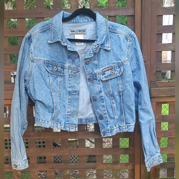 Vintage Jackets & Blazers - Vintage Crop Denim  Jacket
